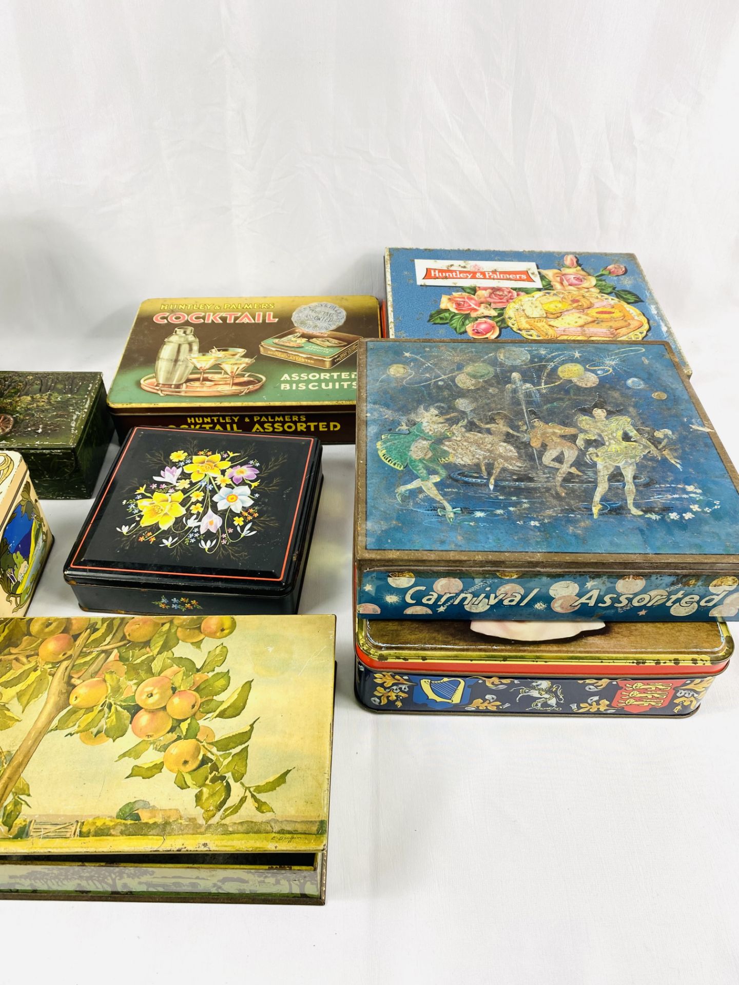 Ten Huntley & Palmers biscuit tins. - Image 3 of 4