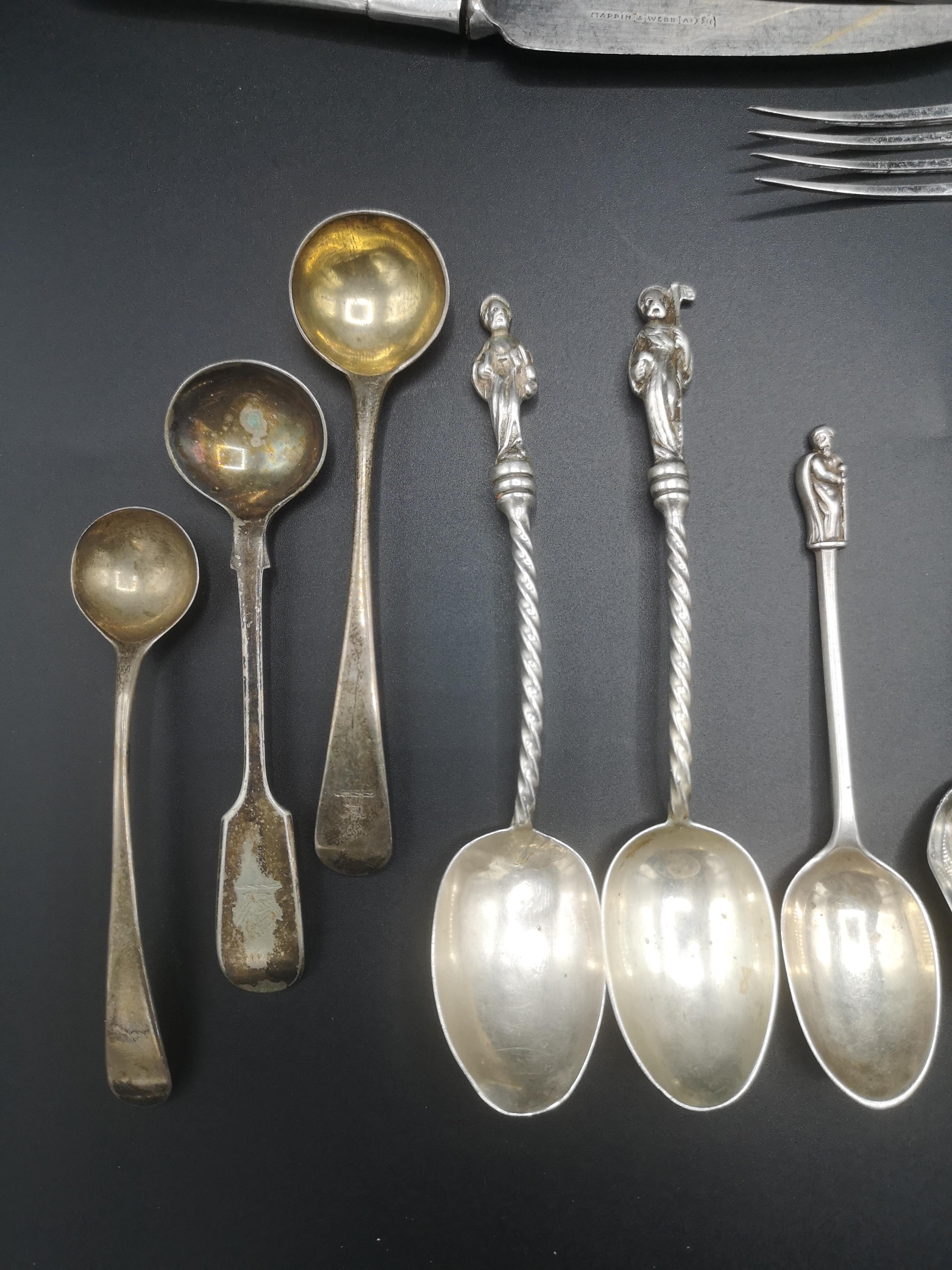 Collection of silver flatware - Image 4 of 9