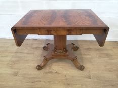 Bodafors mahogany veneer drop side table