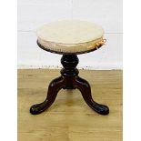 Mahogany footstool