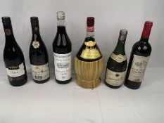 Six 75cl bottles of red wine