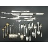 Collection of silver flatware