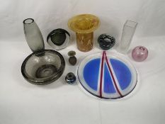 Collection of studio glass to include Whitefriars and Holmegaard