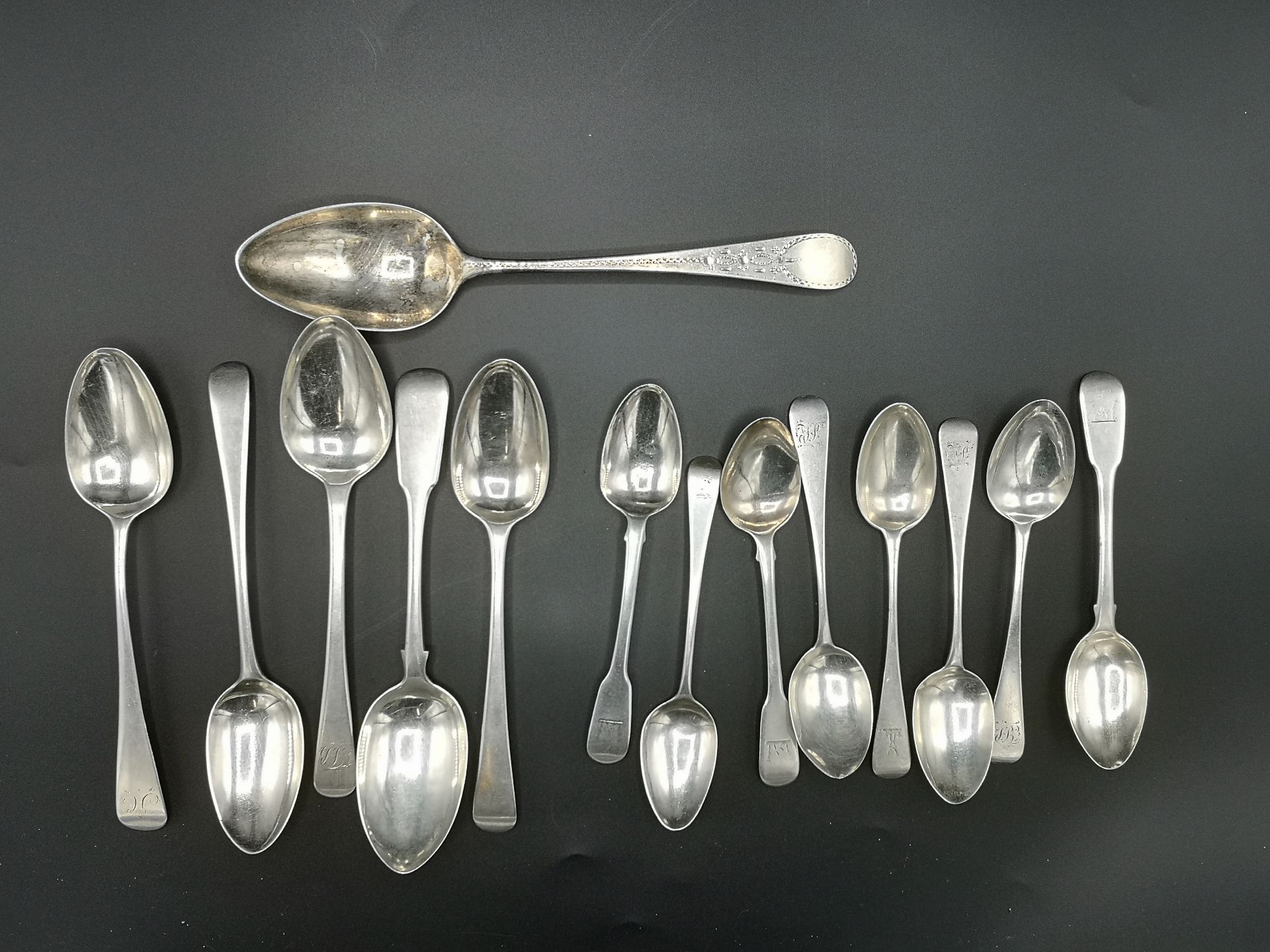 Collection of silver spoons - Image 2 of 6