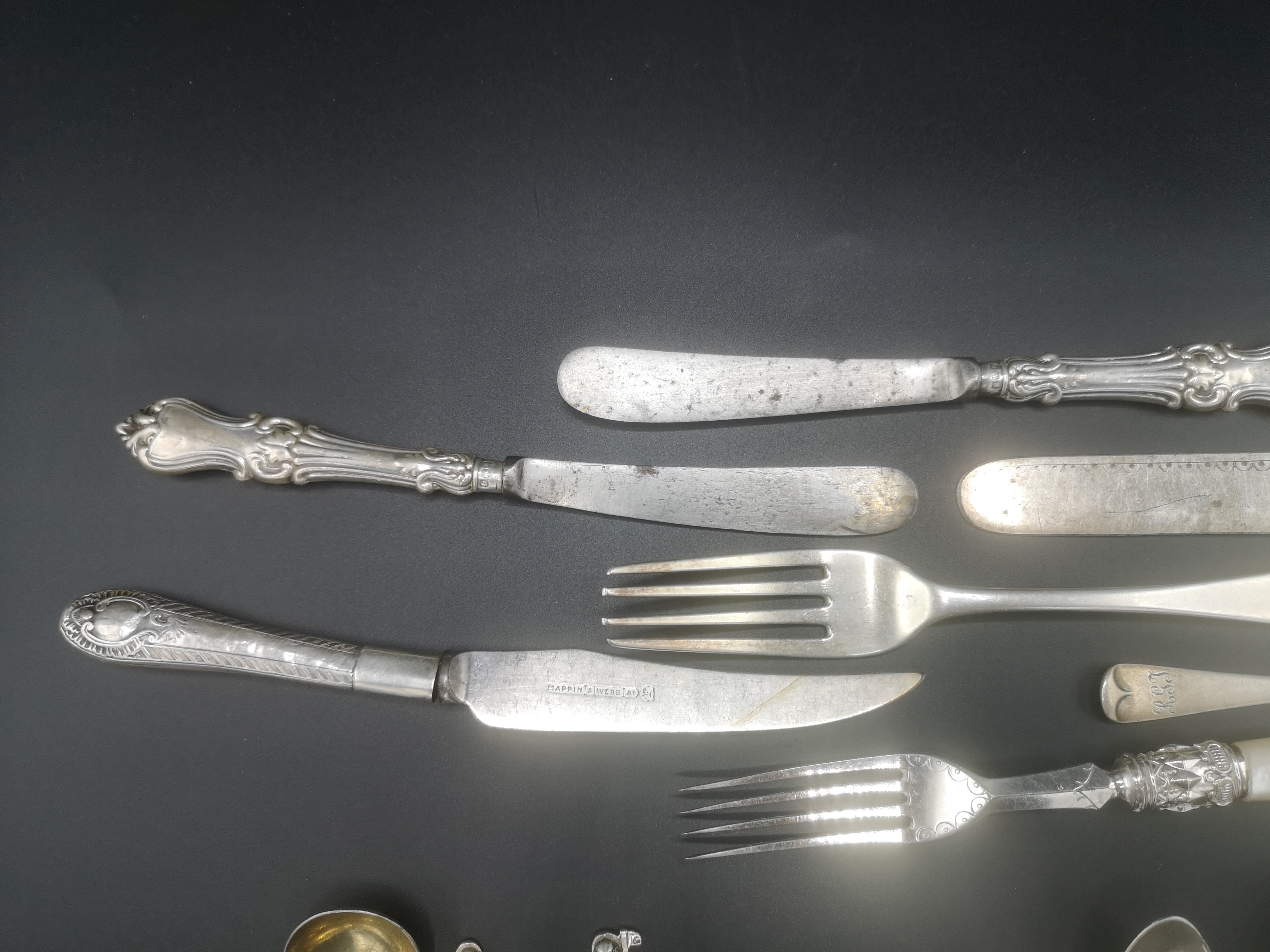 Collection of silver flatware - Image 2 of 9