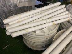 10 round plastic tables 90cm diameter. This lot is subject to VAT.