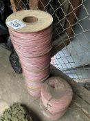 7 no 6 mm 220m coils of rope. This lot is subject to VAT.