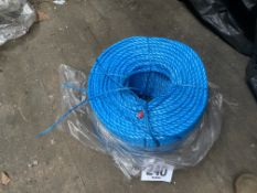 8mm x 220m polypropylene rope. This lot is subject to VAT.