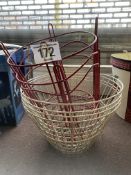 3 display baskets. This lot is subject to VAT.