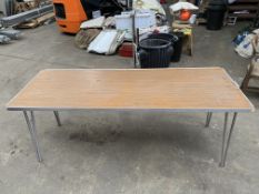 9 Gopak folding tables (as found). This lot is subject to VAT.