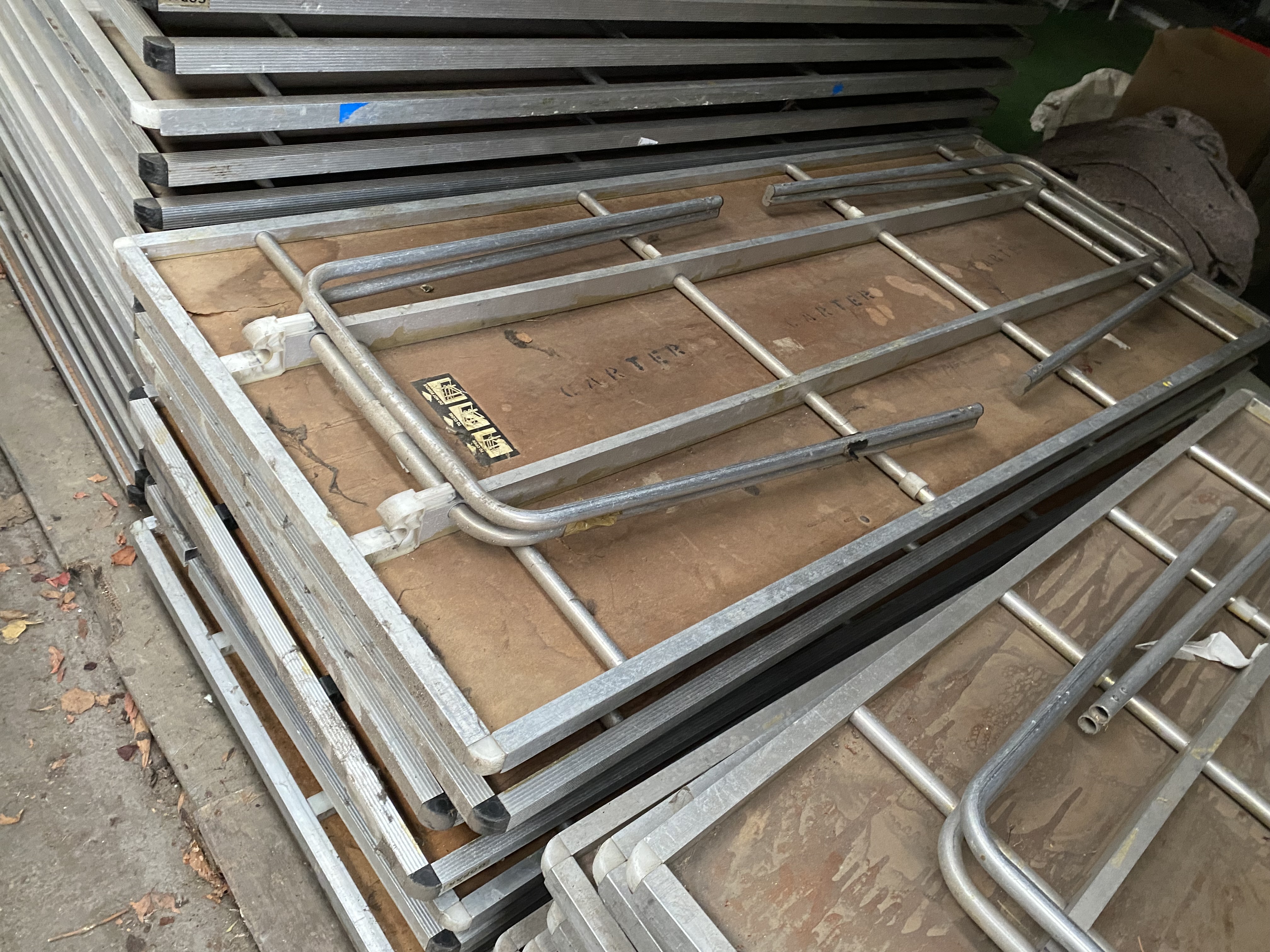 9 Gopak folding tables (as found). This lot is subject to VAT. - Image 2 of 2