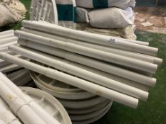 11 round plastic tables 90cm diameter. This lot is subject to VAT.