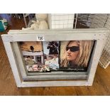 3 Oakley poster display frames 1.4m x 81cms. This lot is subject to VAT.