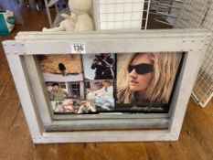 3 Oakley poster display frames 1.4m x 81cms. This lot is subject to VAT.