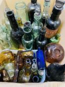 Quantity of glass bottles and jars
