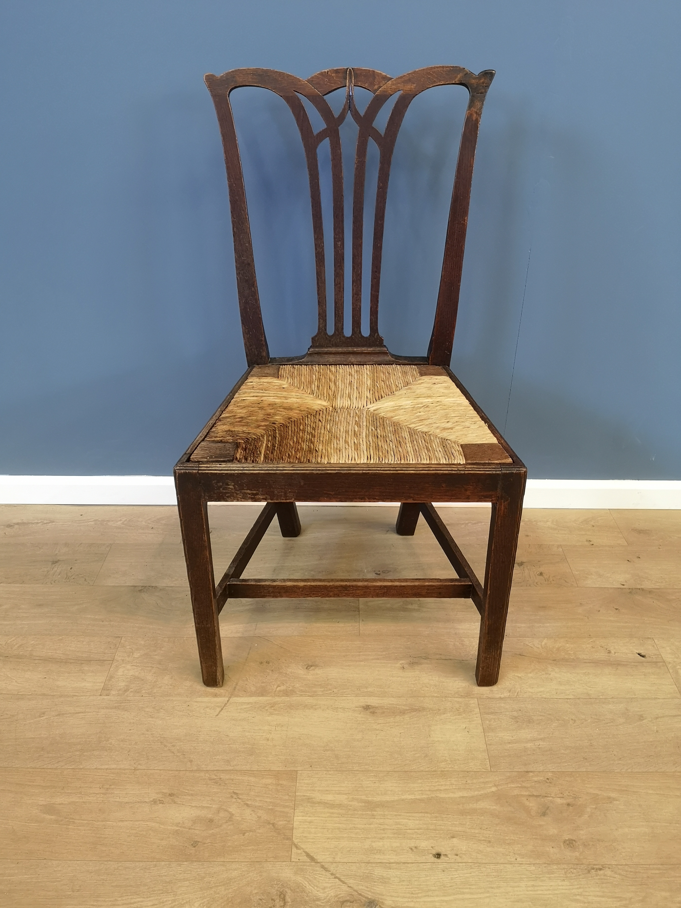 Six Georgian dining chairs - Image 2 of 5