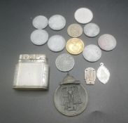 German wartime coins with other items