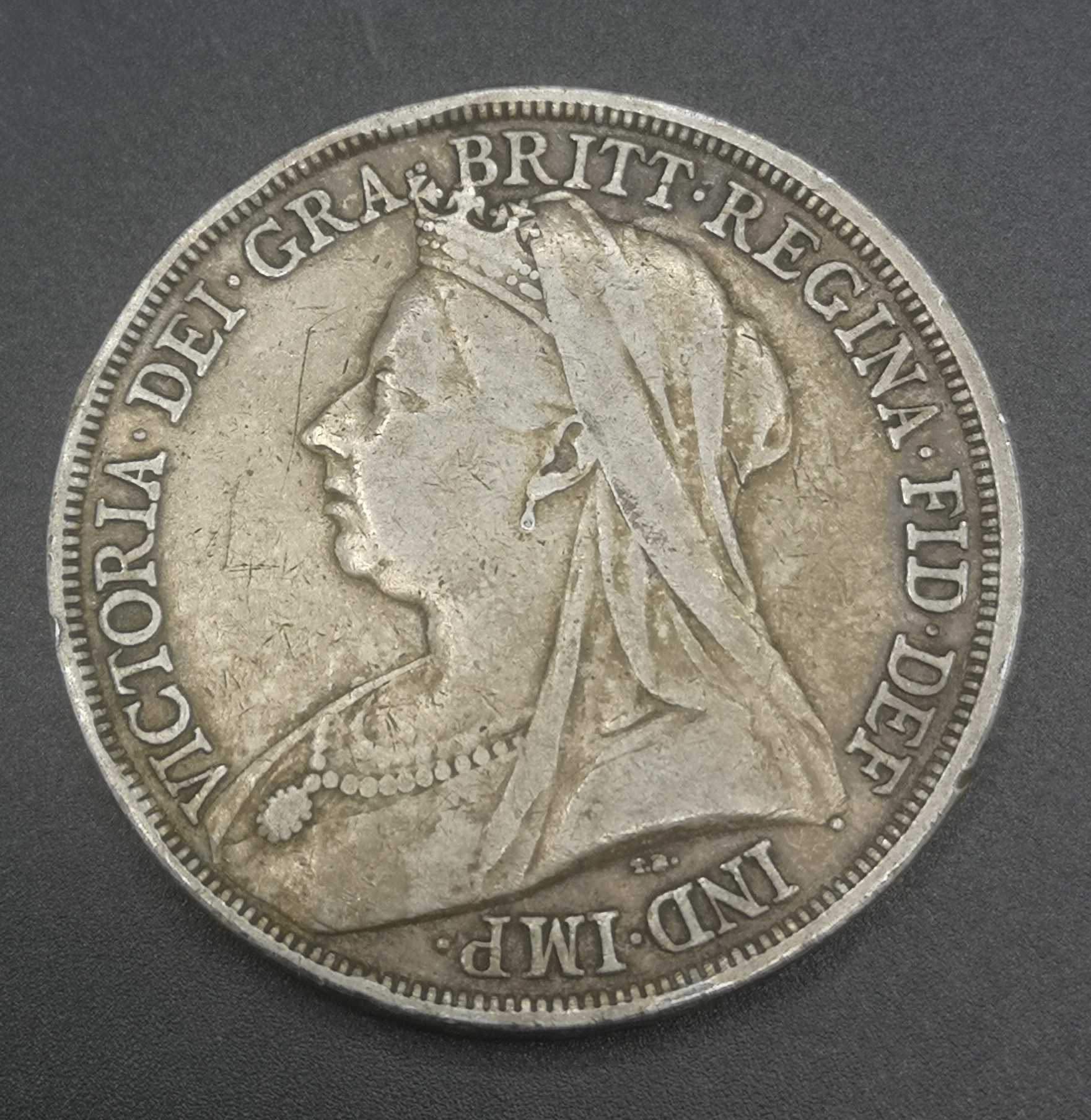 Three Queen Victoria crown coins: 1889, 1893, and 1900 - Image 10 of 10