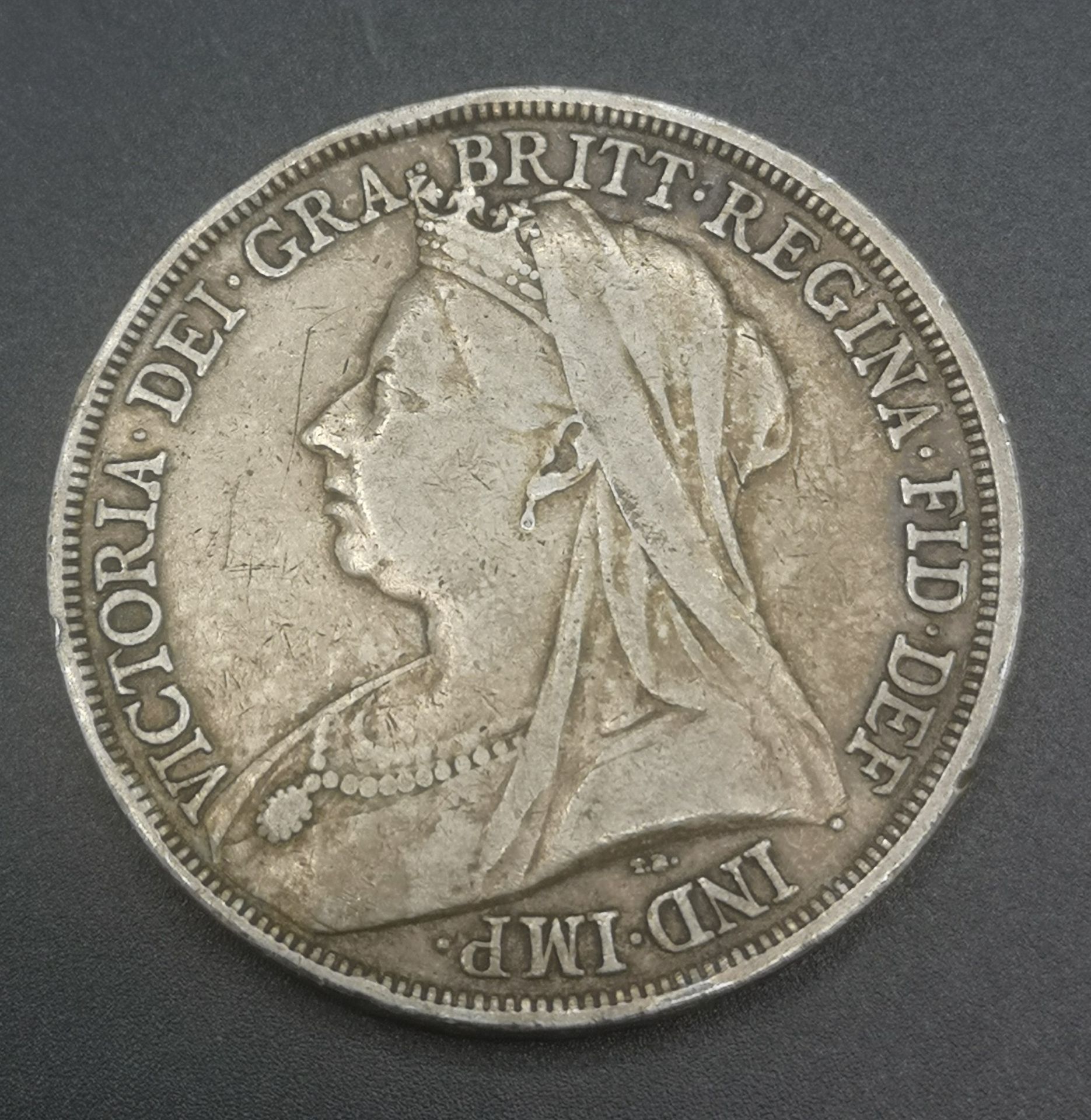 Three Queen Victoria crown coins: 1889, 1893, and 1900 - Image 10 of 10