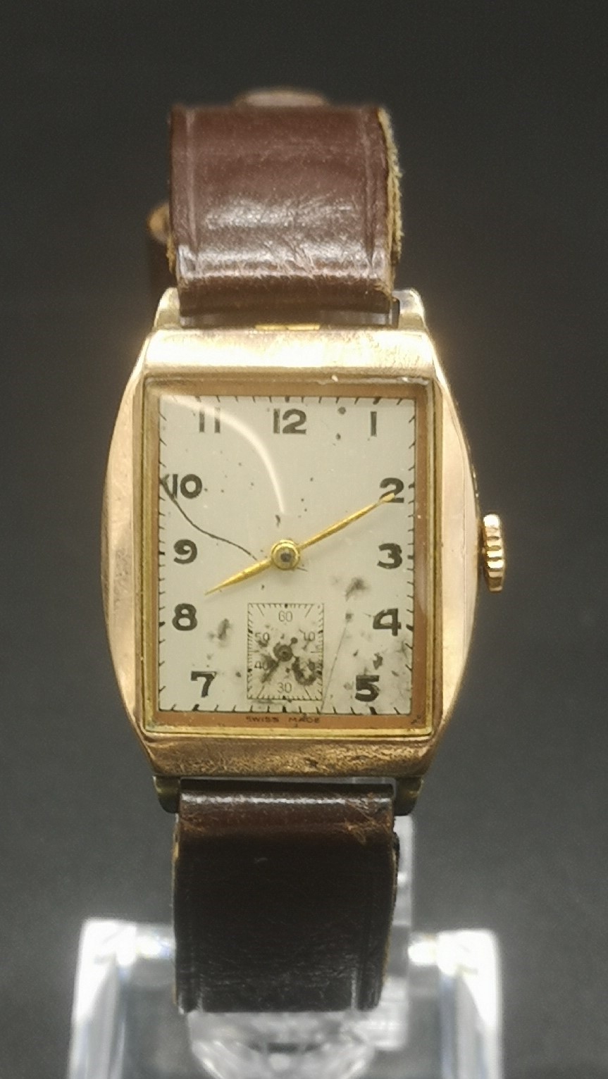 Gents wrist watch in 9ct gold case - Image 5 of 9