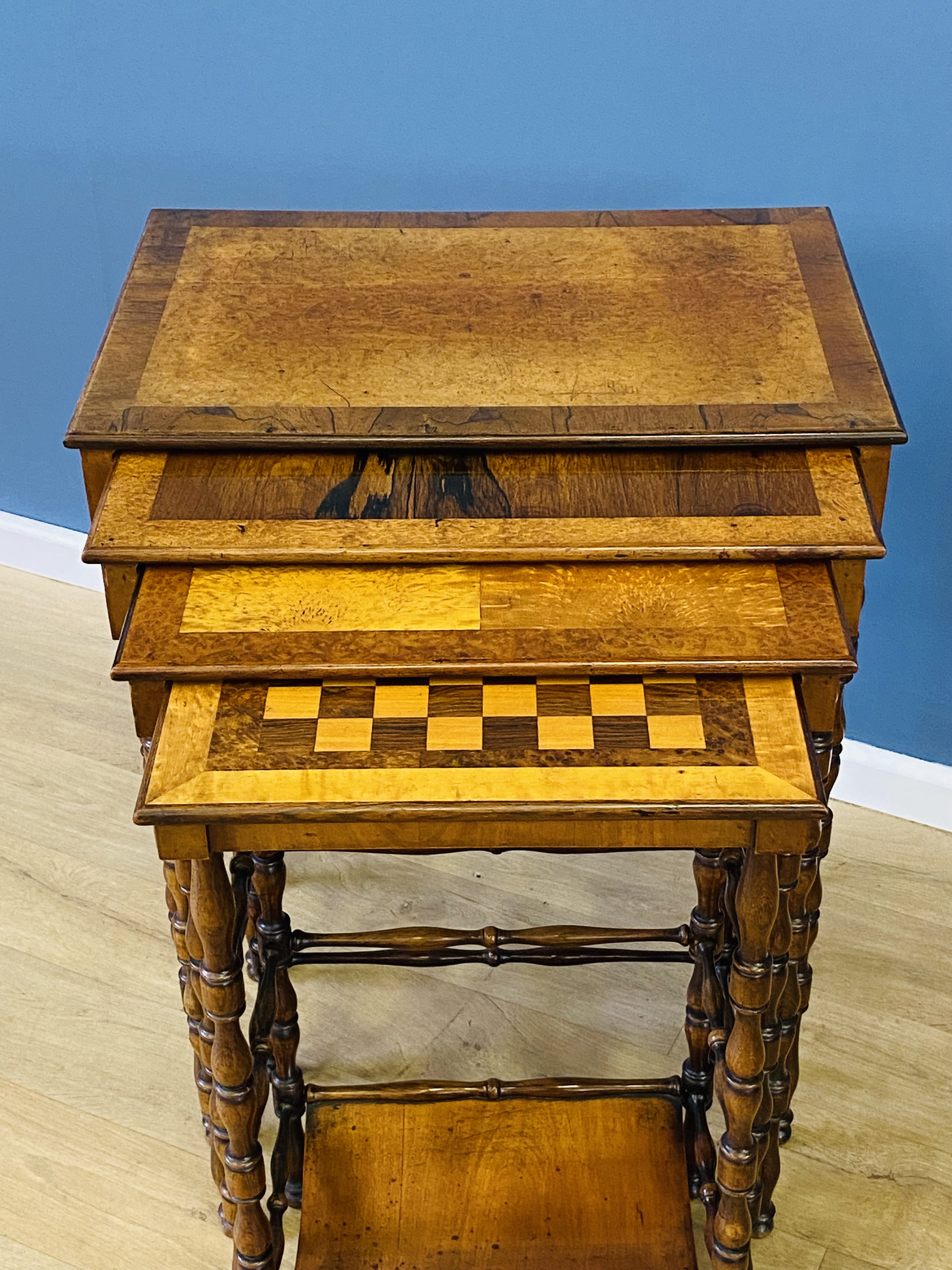 Early 19th century nest of four tables attributed to Gillows - Image 3 of 10