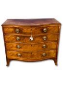 Regency mahogany chest of drawers