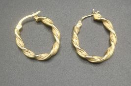 Pair of 9ct gold earrings