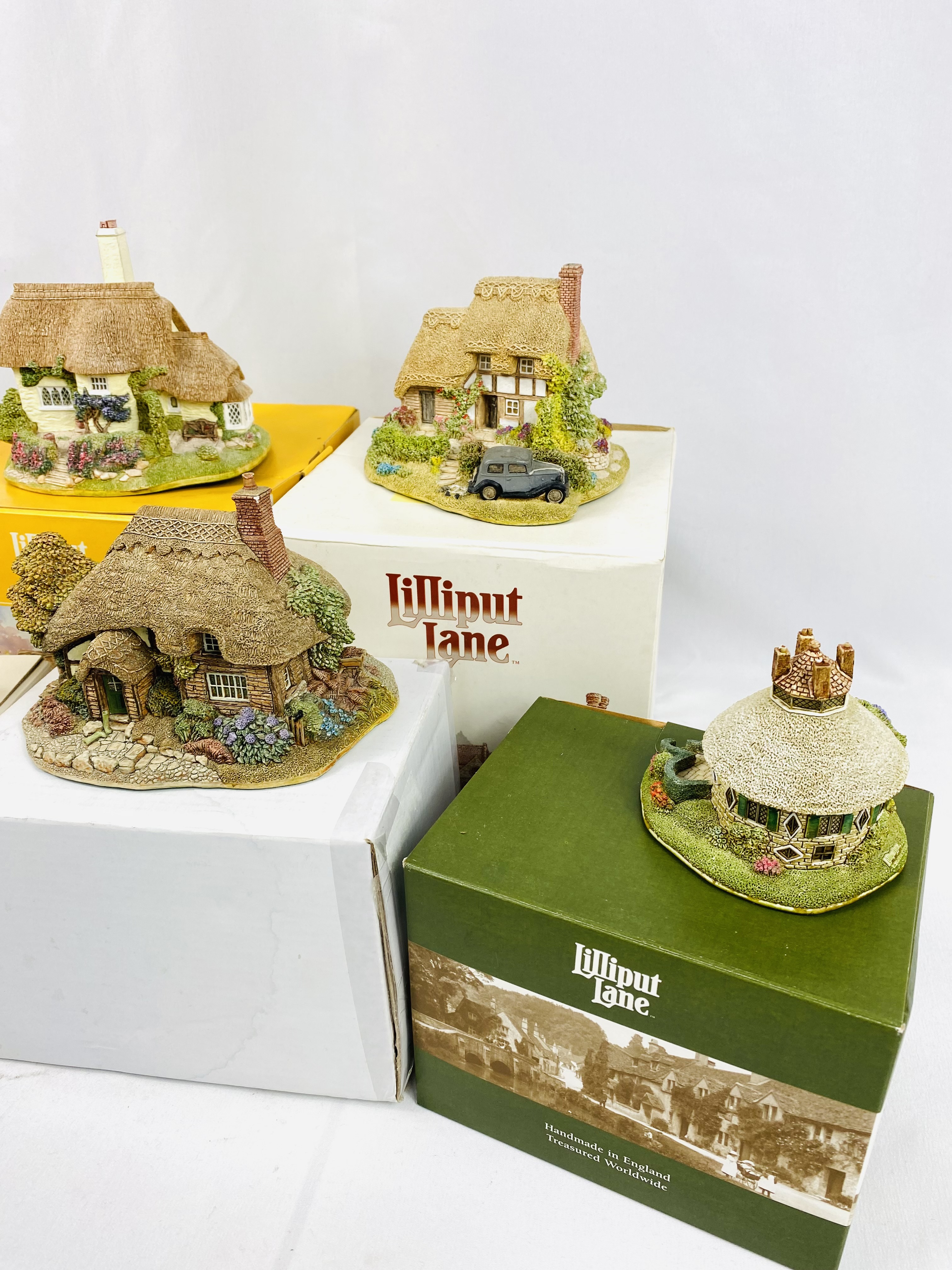 Five Lilliput Lane Cottages in boxes - Image 3 of 4