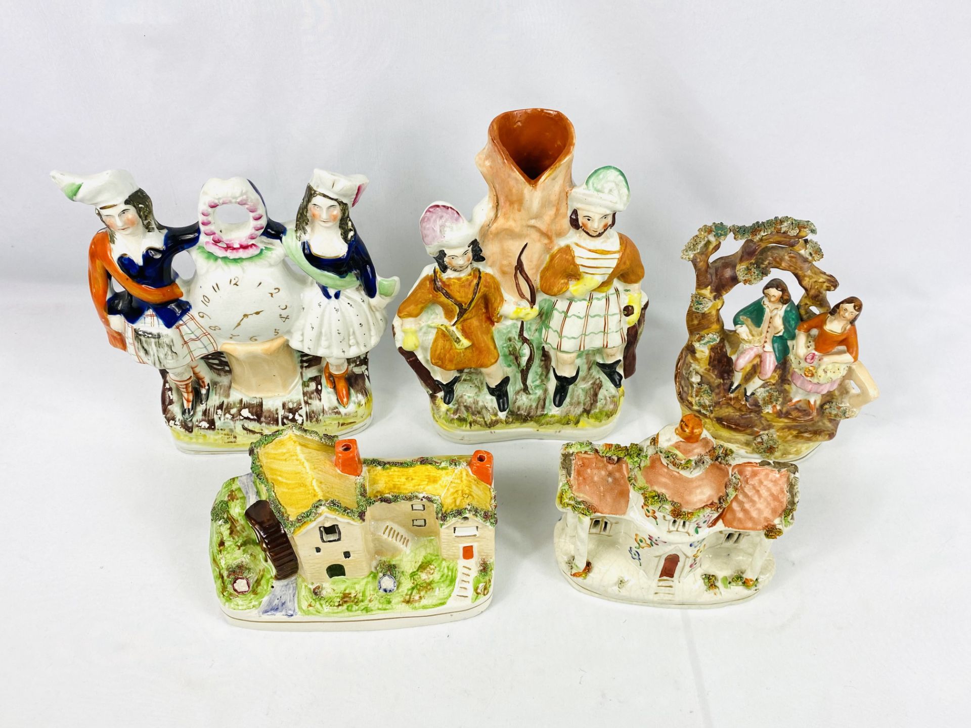 Six Victorian Staffordshire figures - Bild 2 aus 4