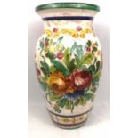 Italian majolica vase