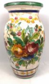 Italian majolica vase