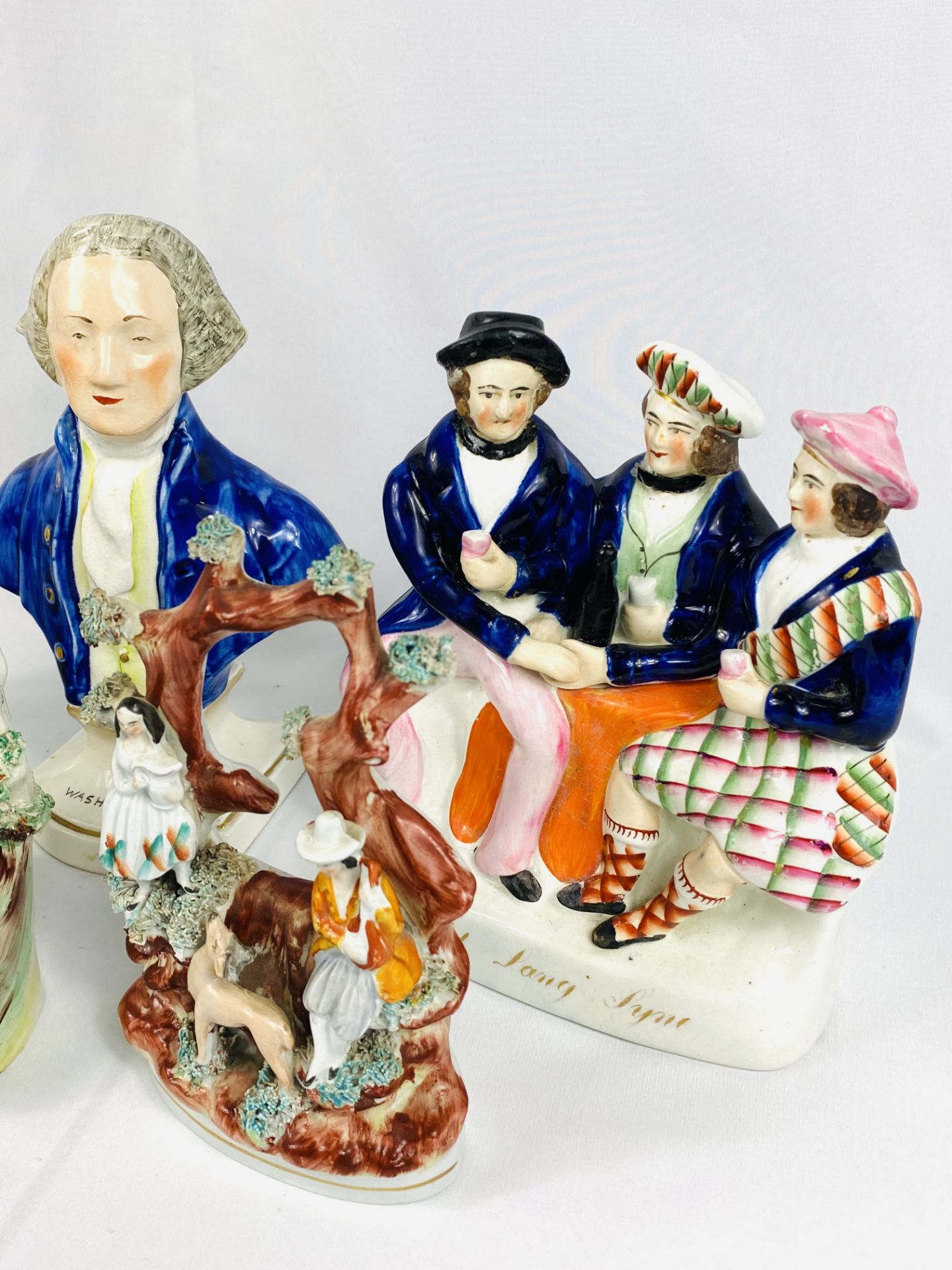 Six Victorian Staffordshire figures - Image 3 of 4