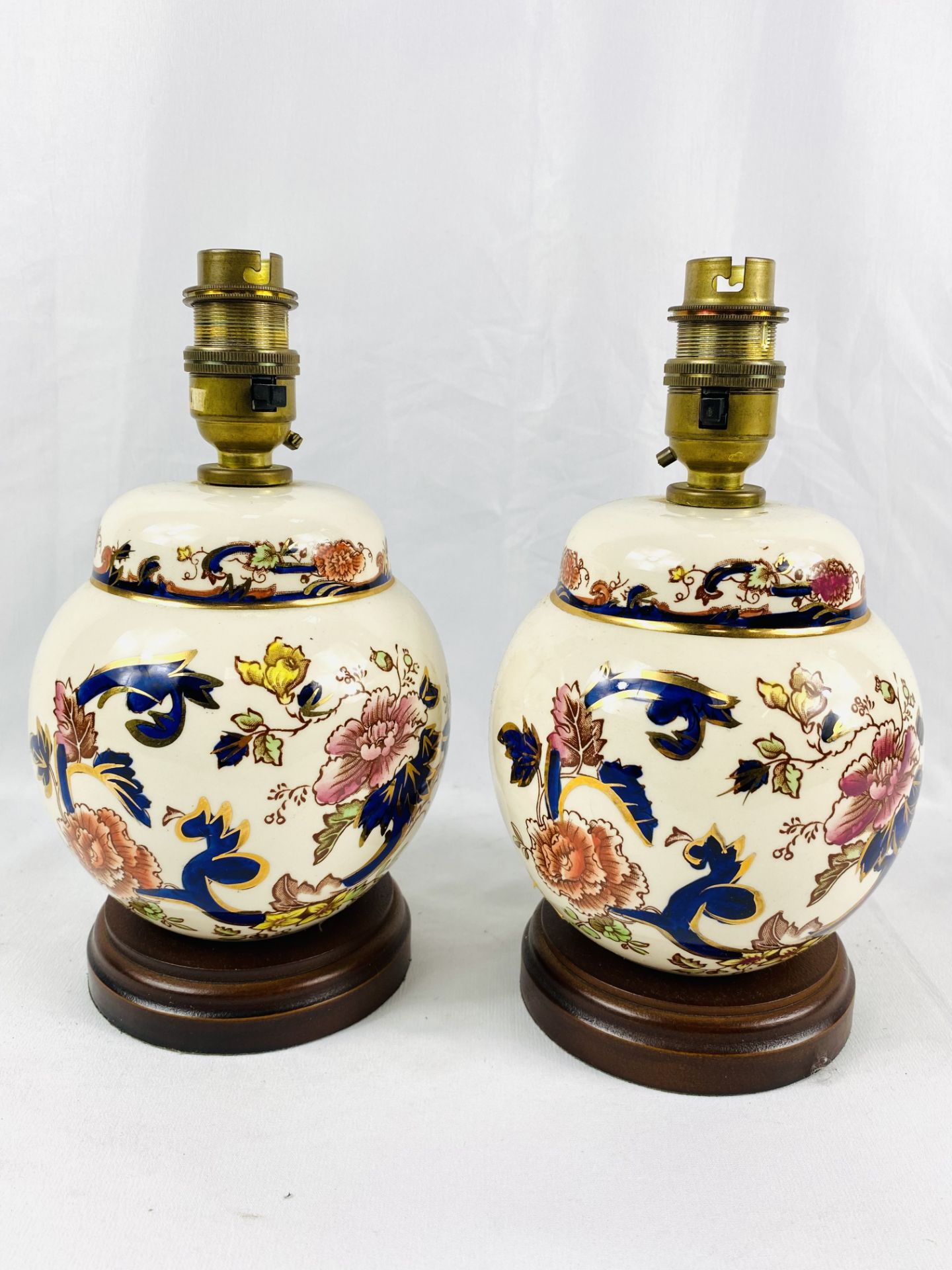 Two Mason's Ironstone Mandalay table lamps - Image 3 of 3