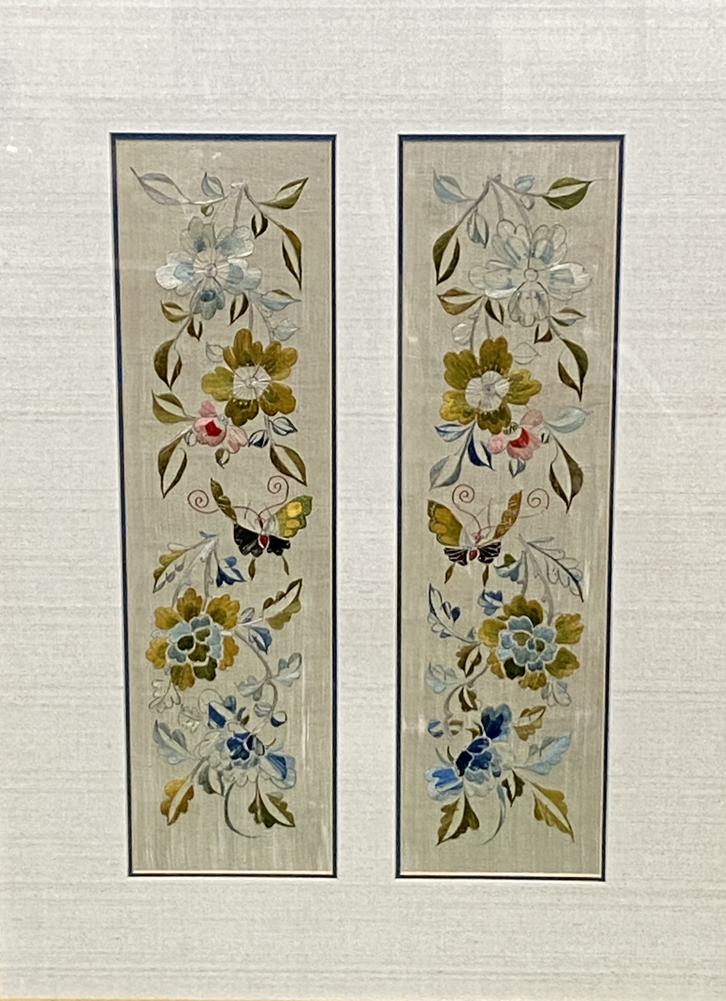 Framed and glazed tapestry panels - Image 2 of 2