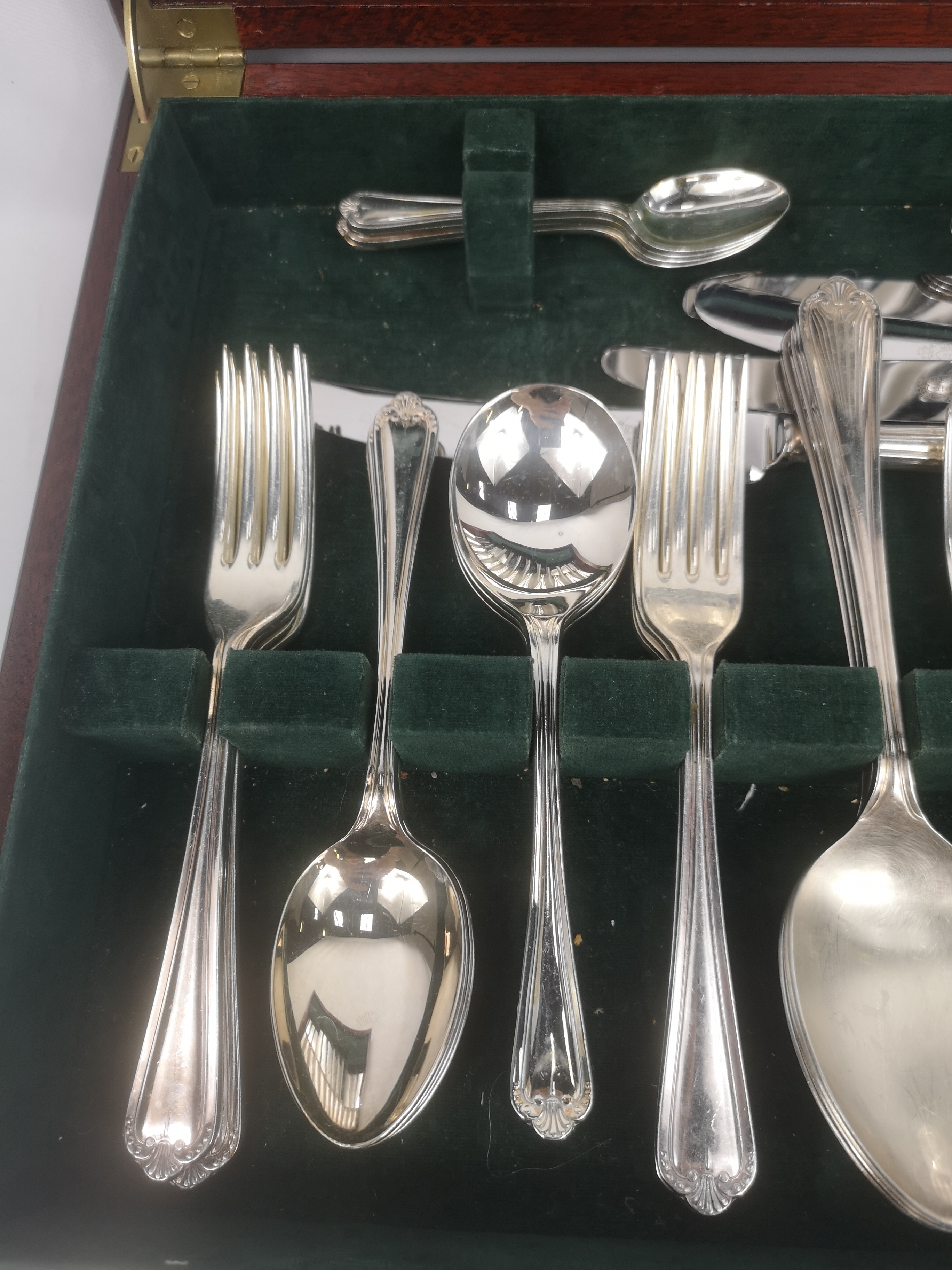 Six place canteen of silver plate cutlery - Image 4 of 7