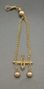 9ct gold fob chain