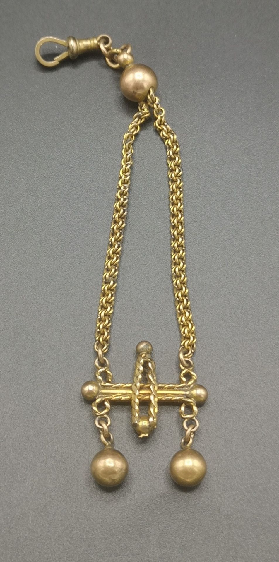 9ct gold fob chain