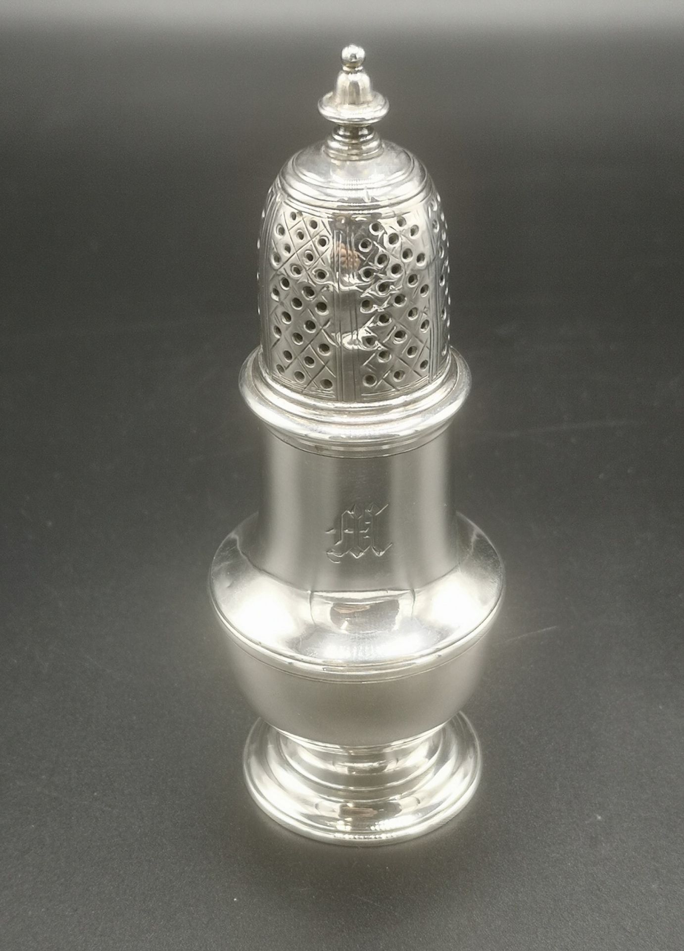 Georgian silver sugar caster