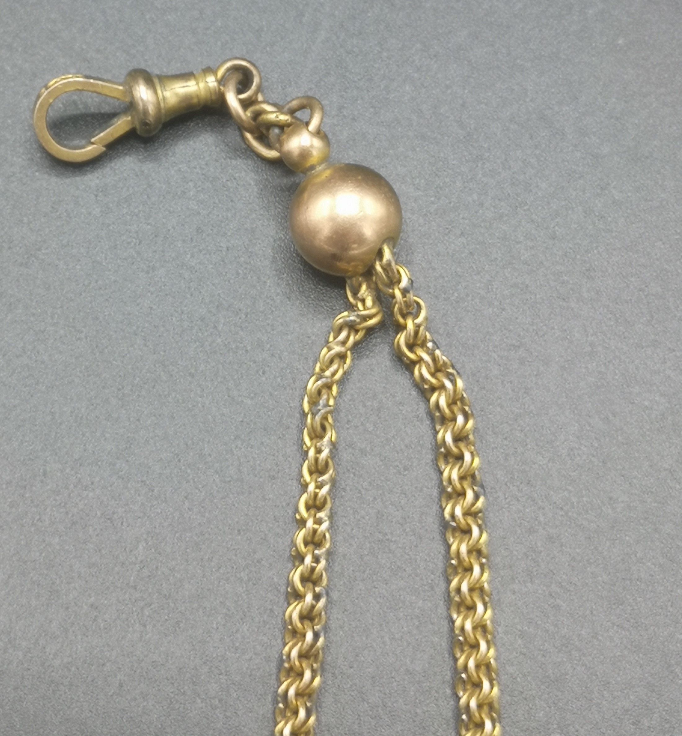 9ct gold fob chain - Image 3 of 3