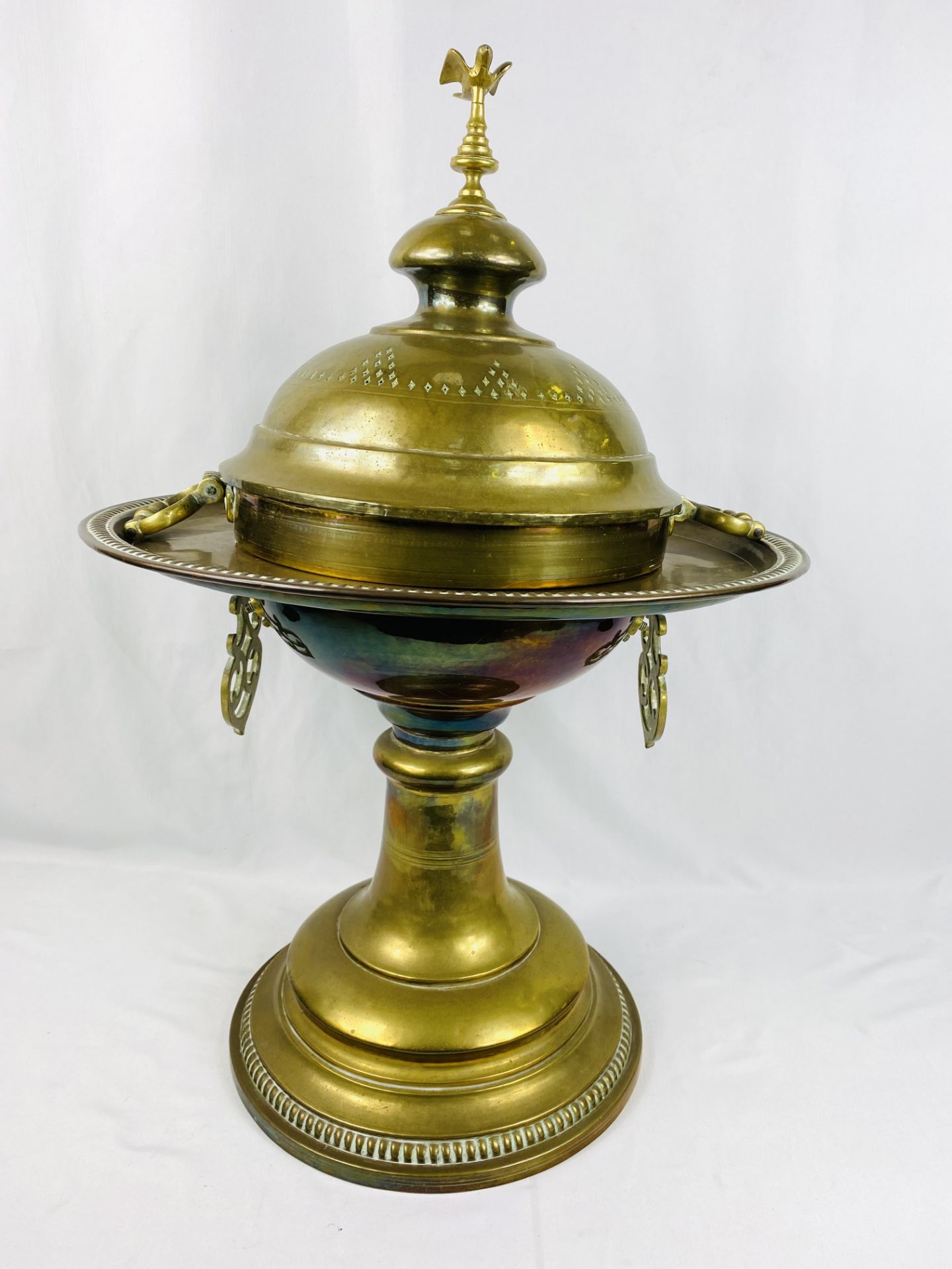 Middle Eastern brass incense burner