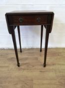 Mahogany drop leaf side table