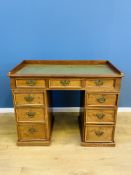 Mahogany pedestal desk