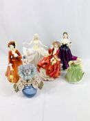 Five Royal Doulton figurines