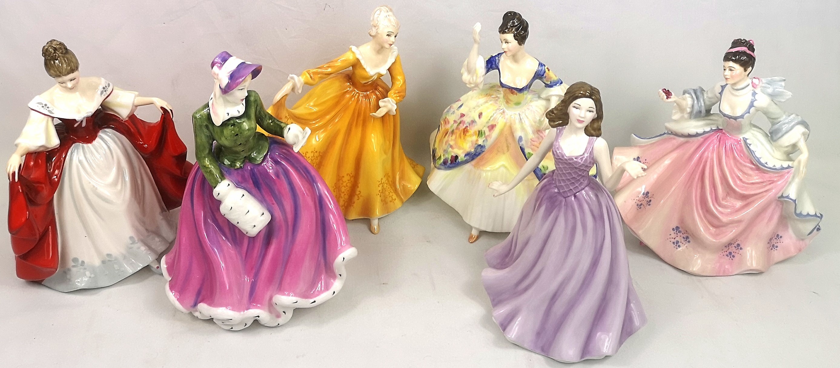 Six Royal Doulton figurines