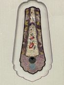 Two framed silk embroidered Japanese sleeve adornments