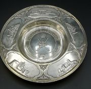 Sultanate of Oman silver dish by Asprey