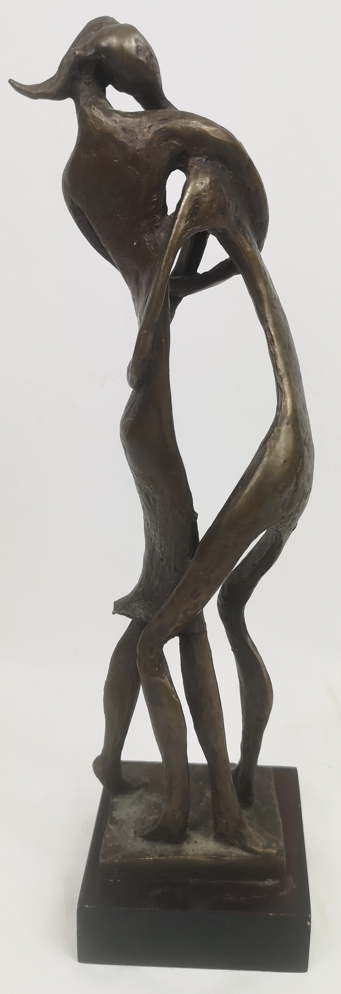 Bronze figurine of two people - Image 3 of 5