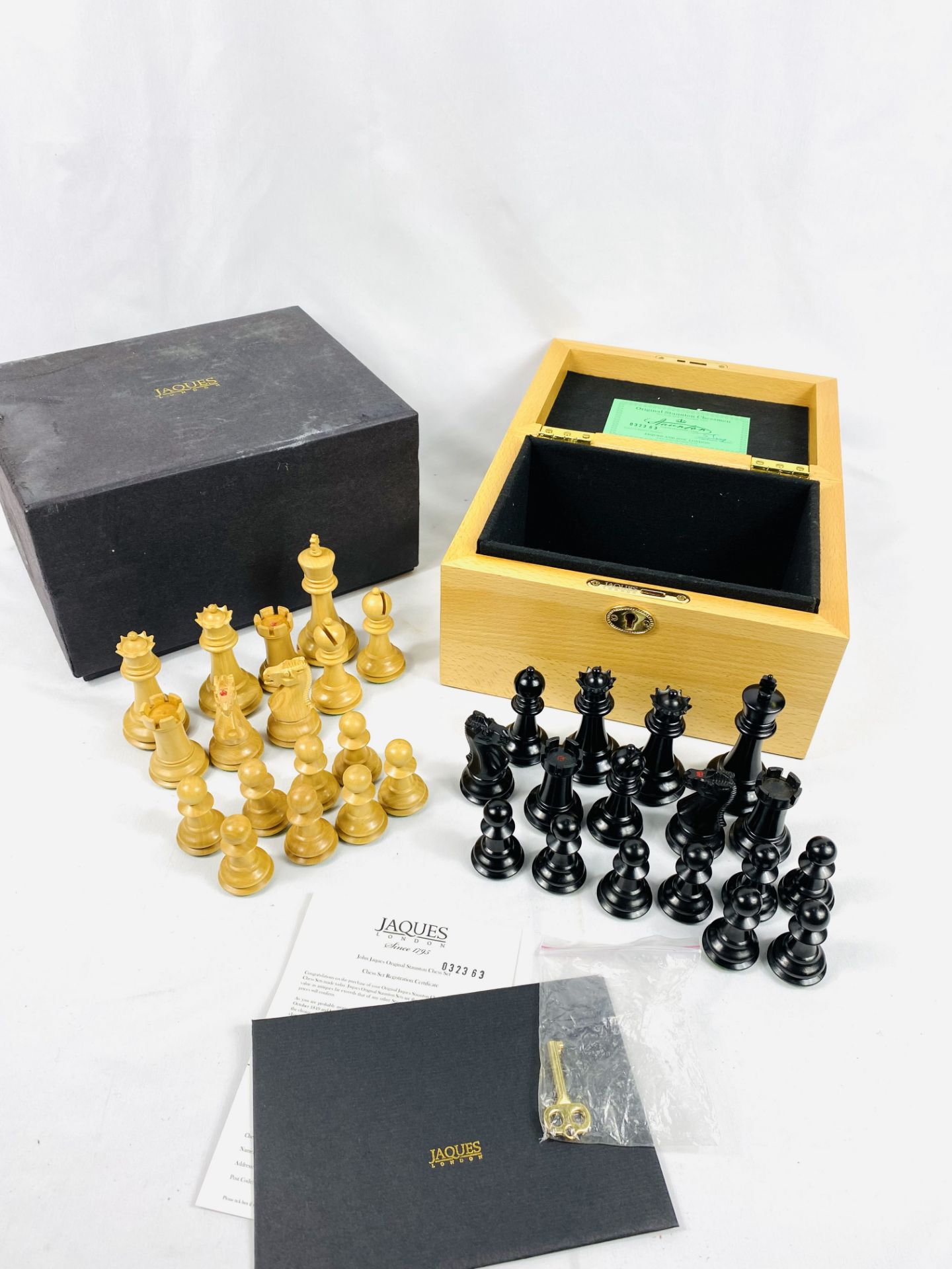 Jaques Staunton chess set - Image 4 of 6