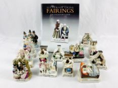 Collection of thirteen fairings together with the collectors guide by Derek Jordan