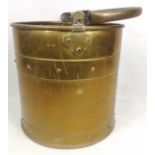 Brass pail with copper rivets